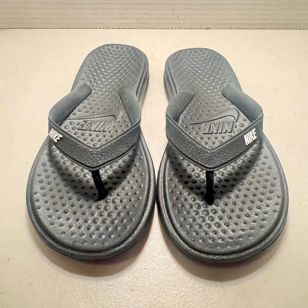 Nike Black Flip Flops US Women's Sz 6, Men's Sz 4.5/5, Big Kids' Sz 4.5 Rubber